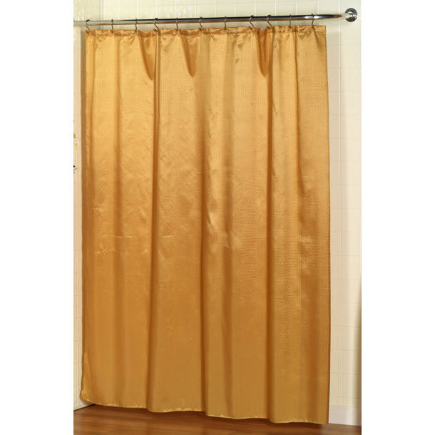 Royal Bath Double Swag Diamond Piqued PEVA non-Toxic Shower Curtain (70 inch  x 72 inch ) with Matching Window Curtain (70 inch  x 45 inch ) - Light Blue - Ivory